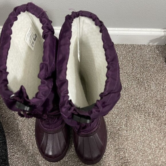 Sorel Vintage Snowlion Snow Boots Purple Waterproof Removable Insulation Size 6 - Picture 8 of 8